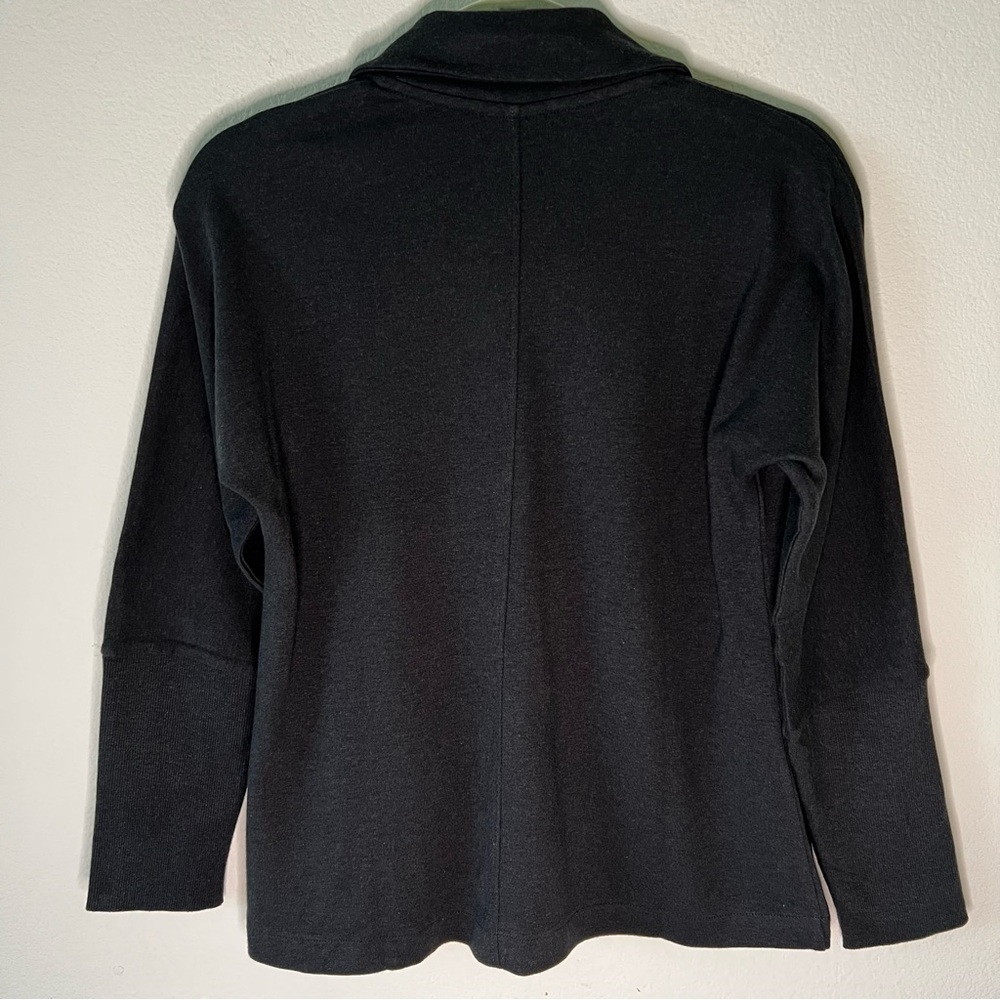 Pact Airplane Relaxed Blazer Organic Cotton Charcoal Heather Gray XS NWOT - Picture 10 of 16
